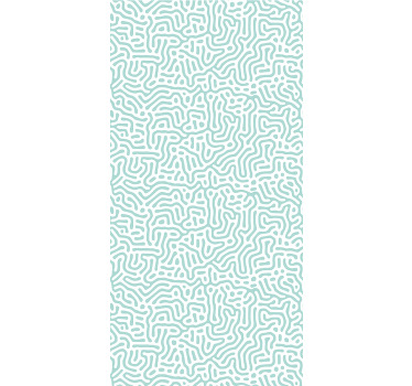 Estore de rolo modernos padrão natural verde e branco - TenStickers