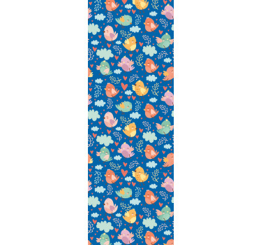 Estore de rolo modernos com desenhos de pássaros fofos - TenStickers