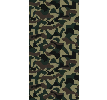 Estore de rolo modernos padrão militar - TenStickers