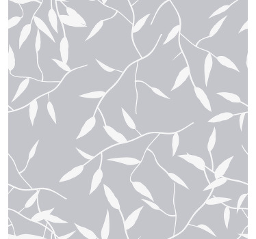 Estore de rolo modernos ramo branco - TenStickers