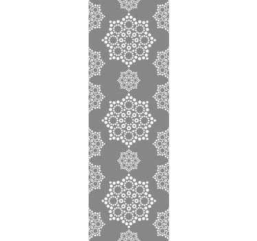 Estore de rolo modernos padrão de pontos mandala - TenStickers