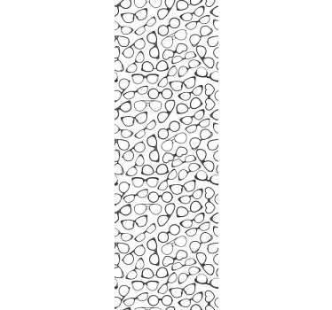 Estore de rolo modernos óculos de sol com padrão simples - TenStickers