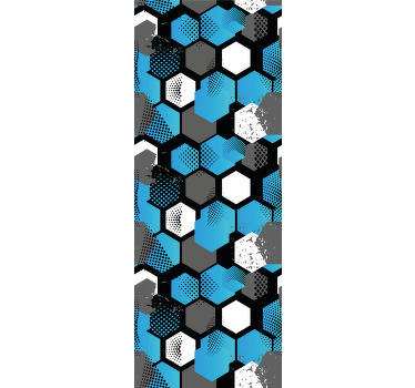 Estore de rolo modernos com fundo de futebol abstrato - TenStickers