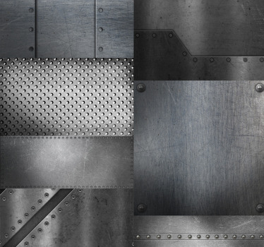 Modern roller blind in brass wallpaper design - TenStickers