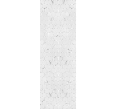 Modern roller blind elegant grey hexagon tiles - TenStickers