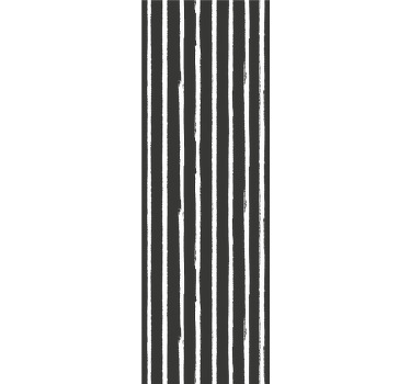 Black roller blind with modern black and white lines - TenStickers