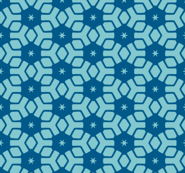 Bathroom roller blind in blue tile design - TenStickers