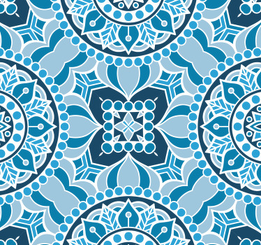 Mandala style bathroom roller blind - TenStickers