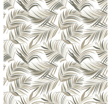 Grey blind with elegant leaf designs - TenStickers