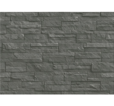 Grey blind charcoal ledge stone - TenStickers