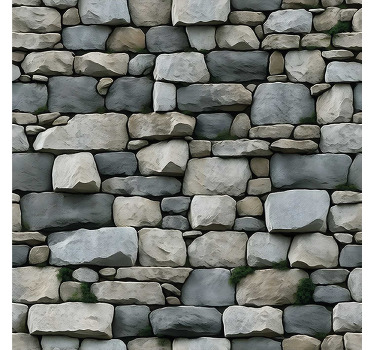 Grey blind with realistic pattern design - TenStickers