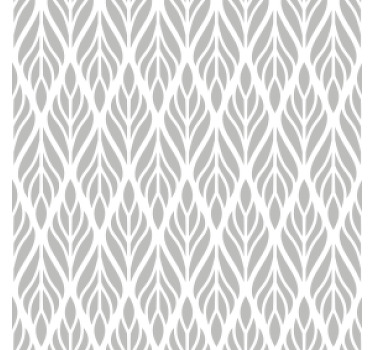 グレー ブラインド エスニックフローラルグレーパターン - TENSTICKERS