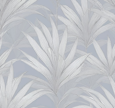 Grey blind with palm leaves design - TenStickers
