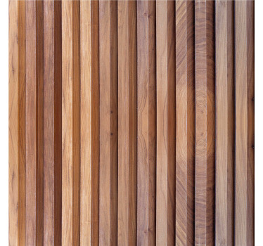 Blind beige vertical wood panels - TenStickers