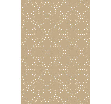 Blind beige light beige background with white circles - TenStickers