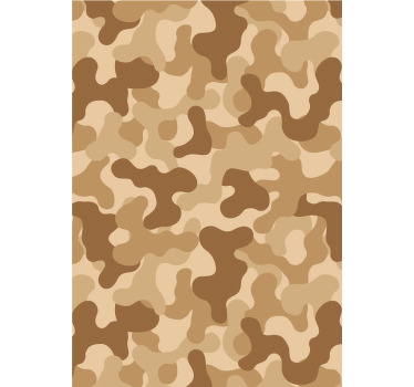 Blind beige abstract camouflage pattern - TenStickers