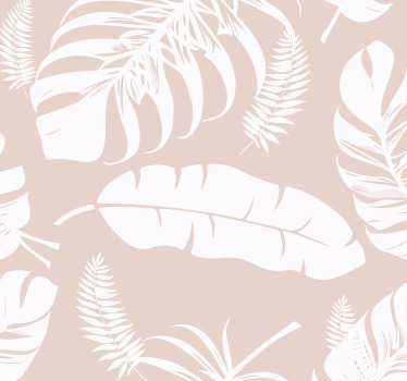 Blind beige banana leaves design - TenStickers