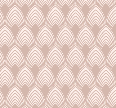 Cortina roller rosa diseño geométrico vintage - TenVinilo