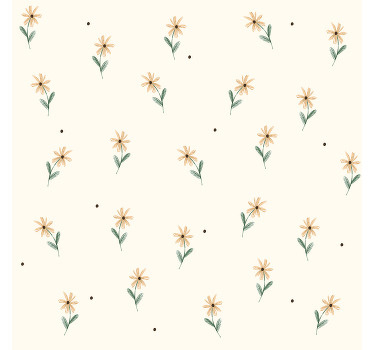 Cortina roller rosa margaritas amarillas - TenVinilo