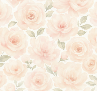 Pink blind in pink peony vintage design - TenStickers