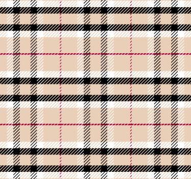 Pink blind in burberry tartan pattern - TenStickers