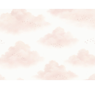 Pink blind in pink clouds - TenStickers
