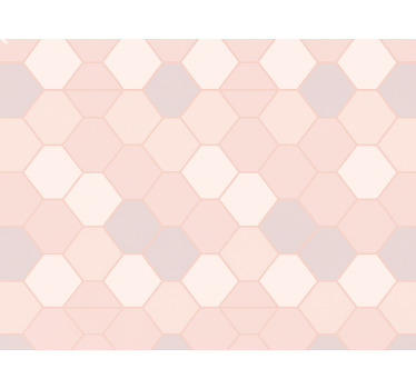 Pink blind modern abstract pink shapes - TenStickers