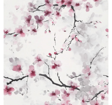 Pink blind inspired by cherry blossoms - TenStickers