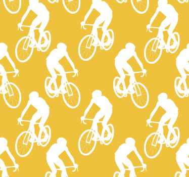 Rolgordijn geel voor fietsers - TenStickers