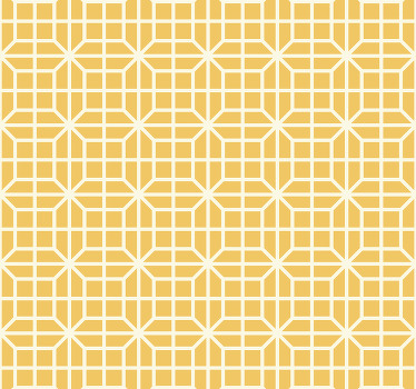 Rolgordijn geel met geometrisch patroon - TenStickers