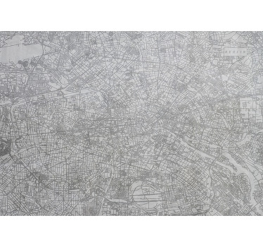 Estore de rolo para cozinha mapa da cidade berlim - TenStickers