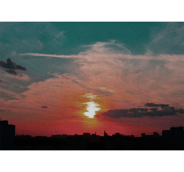 Cortina roller cocina diseño elegante cielo nublado - TenVinilo