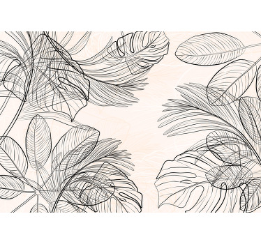 Estore de rolo para cozinha formas finas em cores quentes - TenStickers