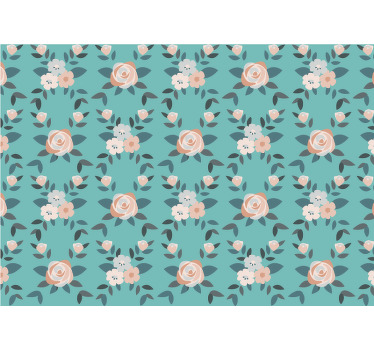 Estore de rolo para cozinha rosas multicoloridas - TenStickers