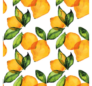 Rolo zavesa za kuhinjo limonski mediteranski stil - TenStickers