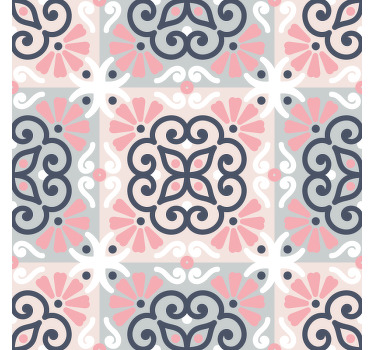 Rolo zavesa za kuhinjo mandala ploščice - TenStickers