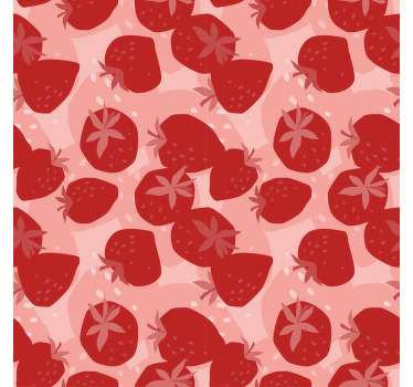 Rolo zavesa za kuhinjo abstraktne rdeče jagode - TenStickers