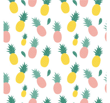 Estore de rolo para cozinha estampa abacaxi - TenStickers