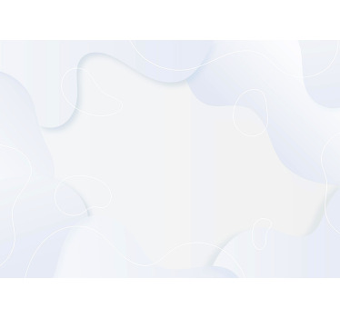 White roller blind with white abstract design - TenStickers