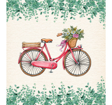 Living room blind rustic vintage bicycle - TenStickers