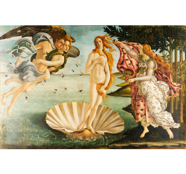 Living room blind birth of venus - TenStickers
