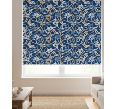 Living room blind nautical knots design - TenStickers