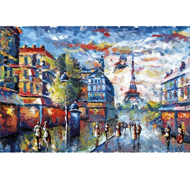 Rollo wohnzimmer im bohemischen aquarellstil - TenStickers