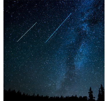 Cortina roller living comedor paisaje de estrellas fugaces - TenVinilo