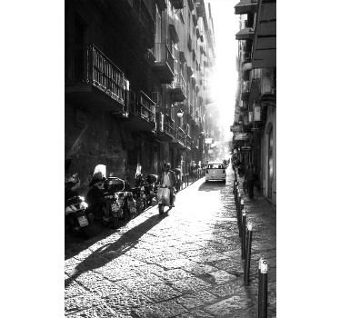 Rolgordijn woonkamer naples vintage - TenStickers