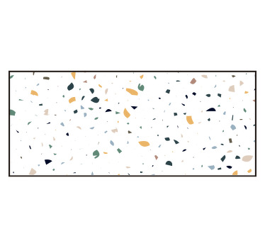 White window blind white terrazzo - TenStickers