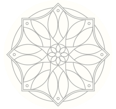 White window blind with mandala pattern - TenStickers