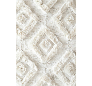 White window blind with diamond pattern design - TenStickers