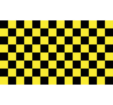 Yellow blind yellow and black checkerboard - TenStickers