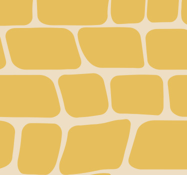 Yellow blind with abstract design - TenStickers